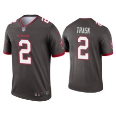 Men's Tampa Bay Buccaneers #2 Kyle Trask Pewter Legend Jersey