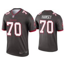 Men's Tampa Bay Buccaneers #70 Robert Hainsey Pewter Legend Jersey