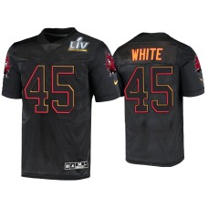 Men's Tampa Bay Buccaneers #45 Devin White Black Super Bowl LV Jersey