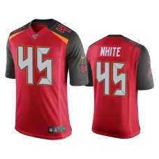 Men's Tampa Bay Buccaneers #45 Devin White 100th Season Red Vapor Limited Jersey