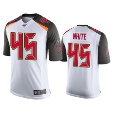 Men's Tampa Bay Buccaneers #45 Devin White 100th Season White Vapor Limited Jersey