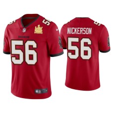 Men's Tampa Bay Buccaneers #56 Hardy Nickerson Super Bowl LV Champions Red Vapor Limited Jersey