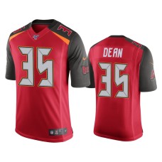 Men's Tampa Bay Buccaneers #35 Jamel Dean 100th Season Red Vapor Limited Jersey