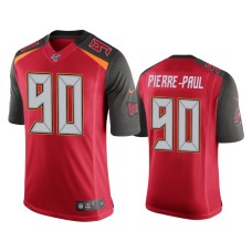 Men's Tampa Bay Buccaneers #90 Jason Pierre-Paul 100th Season Red Vapor Limited Jersey