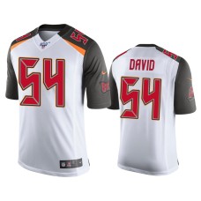 Men's Tampa Bay Buccaneers #54 Lavonte David 100th Season White Vapor Limited Jersey