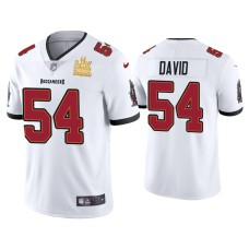 Men's Tampa Bay Buccaneers #54 Lavonte David Super Bowl LV Champions White Vapor Limited Jersey