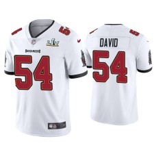 Men's Tampa Bay Buccaneers #54 Lavonte David Super Bowl LV White Vapor Limited Jersey