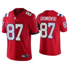 Men's Tampa Bay Buccaneers #87 Rob Gronkowski Red Split Vapor Limited Jersey