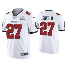 Men's Tampa Bay Buccaneers #27 Ronald Jones II Super Bowl LV White Vapor Limited Jersey