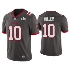 Men's Tampa Bay Buccaneers #10 Scotty Miller Super Bowl LV Pewter Vapor Limited Jersey