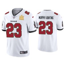 Men's Tampa Bay Buccaneers #23 Sean Murphy-Bunting Super Bowl LV Champions White Vapor Limited Jersey