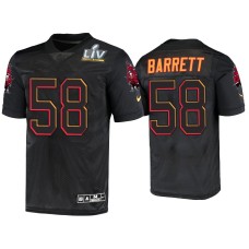 Men's Tampa Bay Buccaneers #58 Shaquil Barrett Black Super Bowl LV Jersey