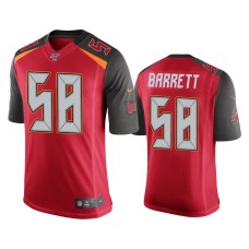 Men's Tampa Bay Buccaneers #58 Shaquil Barrett 100th Season Red Vapor Limited Jersey