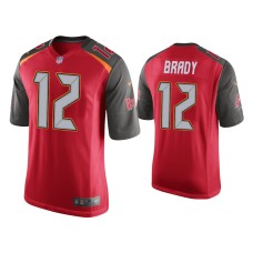 Men's Tampa Bay Buccaneers #12 Tom Brady Red Game Jersey