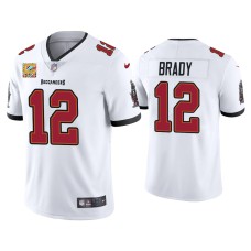 Men's Tampa Bay Buccaneers #12 Tom Brady Vapor Limited White Jersey