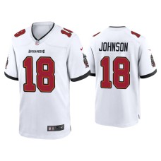 Men's Tampa Bay Buccaneers #18 Tyler Johnson White Game Jersey