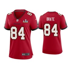 Women's Tampa Bay Buccaneers #84 Cameron Brate Super Bowl LV Red Game Jersey