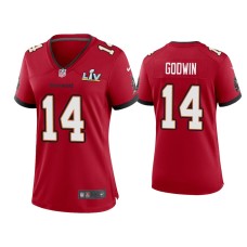 Women's Tampa Bay Buccaneers #14 Chris Godwin Super Bowl LV Red Game Jersey