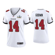 Women's Tampa Bay Buccaneers #14 Chris Godwin Super Bowl LV White Game Jersey