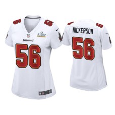 Women's Tampa Bay Buccaneers #56 Hardy Nickerson Super Bowl LV White Game Fashion Jersey