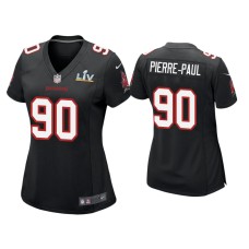 Women's Tampa Bay Buccaneers #90 Jason Pierre-Paul Super Bowl LV Black Game Fashion Jersey