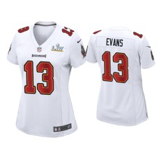 Women's Tampa Bay Buccaneers #13 Mike Evans Super Bowl LV White Game Fashion Jersey