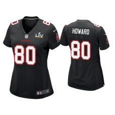 Women's Tampa Bay Buccaneers #80 O.J. Howard Super Bowl LV Black Game Fashion Jersey