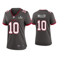 Women's Tampa Bay Buccaneers #10 Scotty Miller Super Bowl LV Pewter Game Jersey