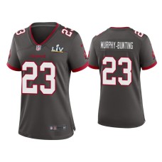 Women's Tampa Bay Buccaneers #23 Sean Murphy-Bunting Super Bowl LV Pewter Game Jersey