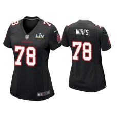 Women's Tampa Bay Buccaneers #78 Tristan Wirfs Super Bowl LV Black Game Fashion Jersey