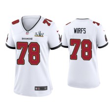 Women's Tampa Bay Buccaneers #78 Tristan Wirfs Super Bowl LV White Game Jersey