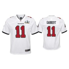 Youth Tampa Bay Buccaneers #11 Blaine Gabbert Super Bowl LV White Game Jersey