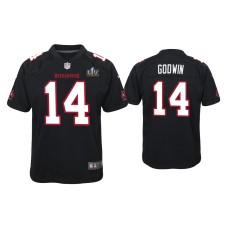 Youth Tampa Bay Buccaneers #14 Chris Godwin Super Bowl LV Black Game Fashion Jersey