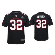 Youth Tampa Bay Buccaneers #32 Mike Edwards Super Bowl LV Black Game Fashion Jersey