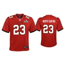 Youth Tampa Bay Buccaneers #23 Sean Murphy-Bunting Super Bowl LV Red Game Jersey