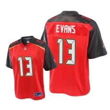 Men's Tampa Bay Buccaneers #13 Red Mike Evans Pro Line Jersey