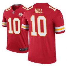 Men's Kansas City Chiefs #10 Tyreek Hill Red Nike legend color rush Jersey