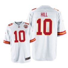 Men's Kansas City Chiefs #10 White Tyreek Hill Nike Game Jersey