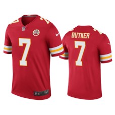 Men's Kansas City Chiefs #7 Harrison Butker Red Nike legend color rush Jersey