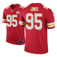 Men's Kansas City Chiefs #95 Chris Jones Red Nike legend color rush Jersey