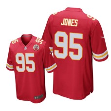 Men's Kansas City Chiefs #95 Red Chris Jones Nike Game Jersey