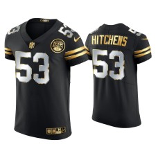 Men's Kansas City Chiefs #53 Anthony Hitchens Black Golden Edition Elite Jersey