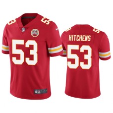 Men's Kansas City Chiefs #53 Nike Anthony Hitchens Red Color Rush Limited Jersey