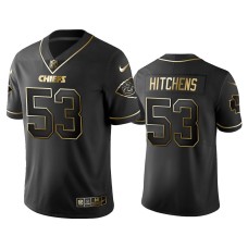 Men's Kansas City Chiefs #53 Golden Edition Vapor Untouchable Limited Anthony Hitchens Black Jersey