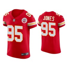 Men's Kansas City Chiefs #95 Chris Jones Red Vapor Elite Jersey