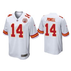 Men's Kansas City Chiefs #14 Cornell Powell White Game Jersey