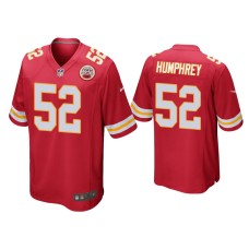 Men's Kansas City Chiefs #52 Creed Humphrey Red Game Jersey