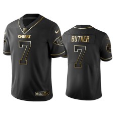 Men's Kansas City Chiefs #7 2019 Golden Edition Vapor Untouchable Limited Harrison Butker Black Jersey