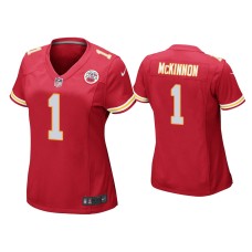 Women's Kansas City Chiefs #1 Jerick McKinnon Red Game Jersey