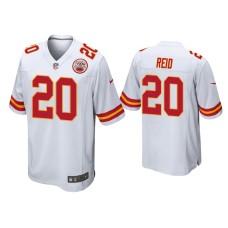 Men's Kansas City Chiefs #20 Justin Reid White Game Jersey